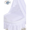 4 pcs Ensemble Linge pour Berceau de Bébé Charlotte  Blanc