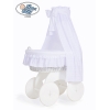 4 pcs Ensemble Linge pour Berceau de Bébé Charlotte  Blanc
