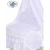 4 pcs Ensemble Linge pour Berceau de Bébé Charlotte  Blanc