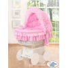 4 pcs Ensemble Linge pour Berceau de Bébé Rose