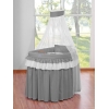 4 pcs Ensemble pour Berceau de Bébé Anthracite