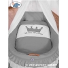 4 pcs Ensemble pour Berceau de Bébé Anthracite