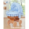 4 pcs Ensemble pour Berceau de Bébé Bleu
