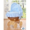 4 pcs Ensemble pour Berceau de Bébé Bleu