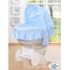 4 pcs Ensemble pour Berceau de Bébé Bleu