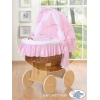 4 pcs Ensemble pour Berceau de Bébé Rose