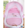 4 pcs Ensemble pour Berceau de Bébé Rose