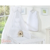 7 pcs Ensemble Linge Ciel Tour de Lit Bébé Blanc Cœurs