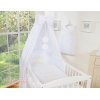 7pcs Ensemble Linge Ciel Tour de Lit Bébé Blanc Prince / Princess