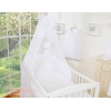 7pcs Ensemble Linge Ciel Tour de Lit Bébé Blanc Prince / Princess
