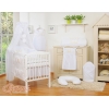 7pcs Ensemble Linge Ciel Tour de Lit Bébé Blanc Prince / Princess