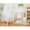 7pcs Ensemble Linge Ciel Tour de Lit Bébé Blanc Prince / Princess