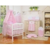 7pcs Ensemble Linge Ciel Tour de Lit Bébé Rose Prince / Princess