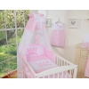 7pcs Ensemble Linge Ciel Tour de Lit Bébé Rose Prince / Princess
