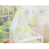 7pcs Ensemble Linge Ciel Tour de Lit Bébé Vert Prince / Princess