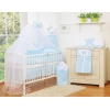 7pcs Ensemble Lit Bébé Ciel Tour de Lit Bleu Prince / Princess