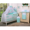 7pcs Ensemble Lit Bébé Ciel Tour de Lit Menthe Prince / Princess
