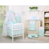 7pcs Ensemble Lit Bébé Ciel Tour de Lit Menthe Prince / Princess