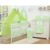 7pcs Ensemble Lit Bébé Ciel Tour de Lit Vert Cœurs