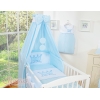 Baldaquin en Tissu pour Lit de Bébé Bleu Prince / Princess