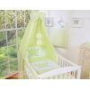 Baldaquin en Tissu pour Lit de Bébé Vert Prince / Princess