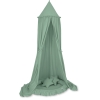 Baldaquin Suspendu + Nid à Volants + Oreillers Blanc Vert