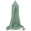 Baldaquin Suspendu + Nid à Volants + Oreillers Blanc Vert