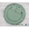 Baldaquin Suspendu + Nid à Volants + Oreillers Blanc Vert
