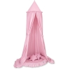 Baldaquin Suspendu + Nid à Volants + Oreillers Rose pour Fille