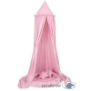 Baldaquin Suspendu + Nid à Volants + Oreillers Rose pour Fille