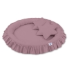 Baldaquin Suspendu + Nid à Volants + Oreillers Violet Pastel