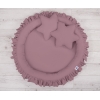 Baldaquin Suspendu + Nid à Volants + Oreillers Violet Pastel