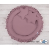 Baldaquin Suspendu + Nid à Volants + Oreillers Violet Pastel