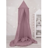 Baldaquin Suspendu + Nid à Volants + Oreillers Violet Pastel