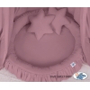 Baldaquin Suspendu + Nid à Volants + Oreillers Violet Pastel