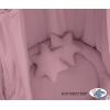 Baldaquin Suspendu + Nid à Volants + Oreillers Violet Pastel