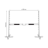 Barre d'obstacle HOBBY HORSE 160 cm x 120 cm blu