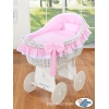Berceau avec Capote Rose Carina pour Fille