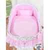 Berceau avec Capote Rose Carina pour Fille