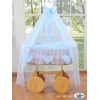 Berceau Bébé Deluxe à Ciel et Textile Bleu Amelie pour Garçon