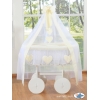 Berceau Bébé Deluxe à Ciel et Textile Crème Amelie