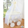 Berceau Bébé Deluxe à Ciel et Textile Crème Amelie
