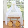 Berceau Bébé en Osier à Ciel avec Textile Crème Bellamy