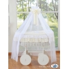 Berceau Bébé en Osier à Ciel avec Textile Crème Bellamy