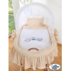 Berceau en Osier avec Capote - Beige Hiboux