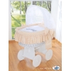 Berceau en Osier avec Capote - Beige Hiboux