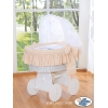 Berceau en Osier avec Capote - Beige Hiboux