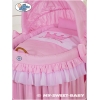 Berceau en Osier avec Capote - Rose Little Princess