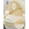 Berceau Sur Roues en Osier Blanc Isabella