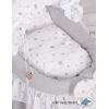 Berceau pour Poupées en Osier avec Capote Gris étoile